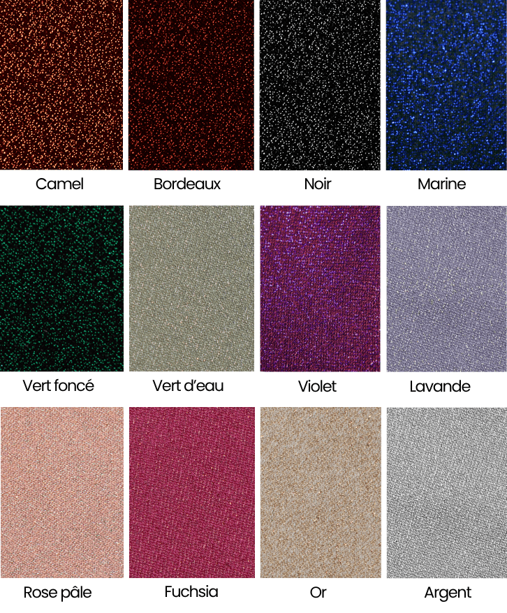 Semainier bicolore à paillettes -