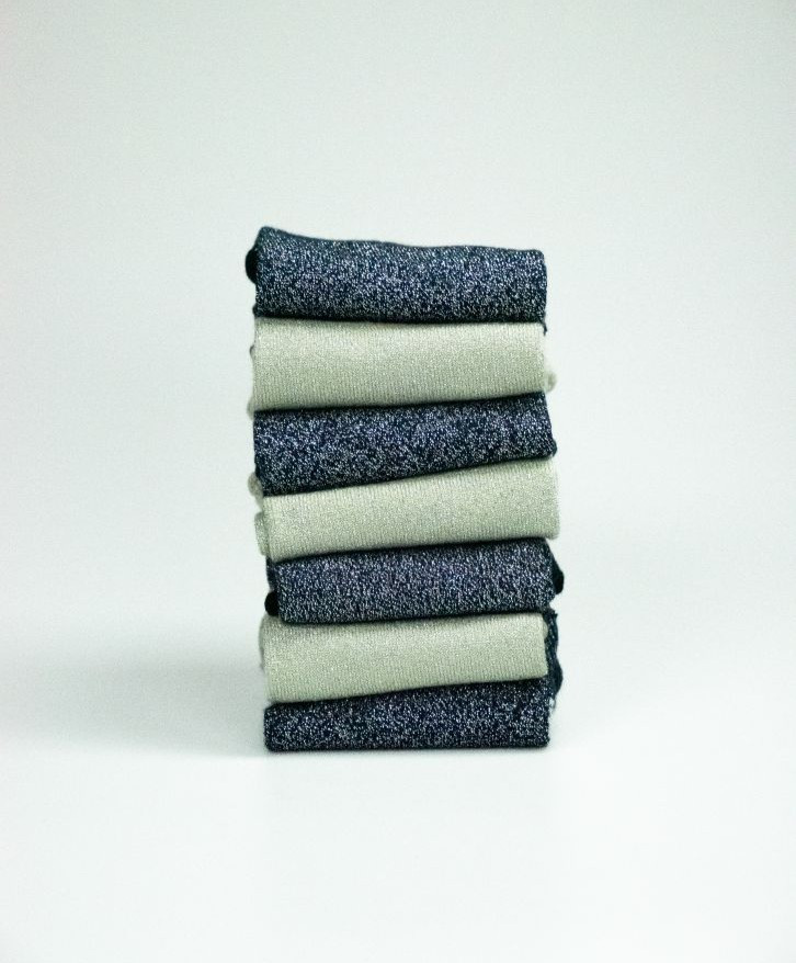 Semainier bicolore à paillettes