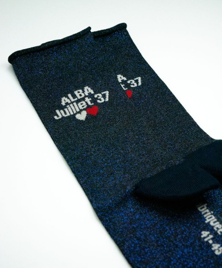 Chaussettes personnalisées paillettes -