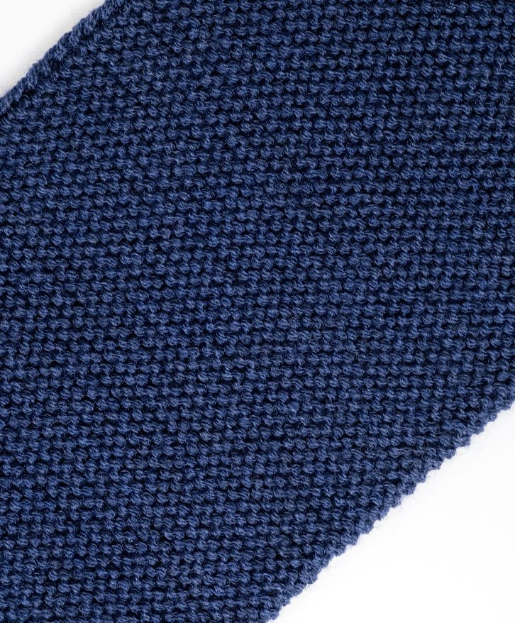 Foulard en laine mérinos cobalt