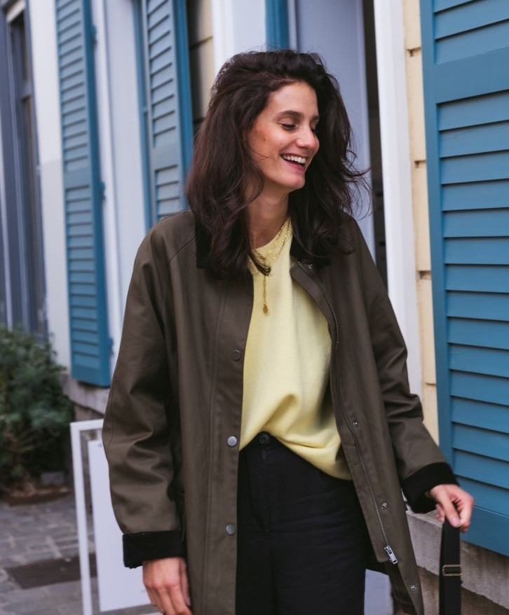 Pull mérinos uni femme