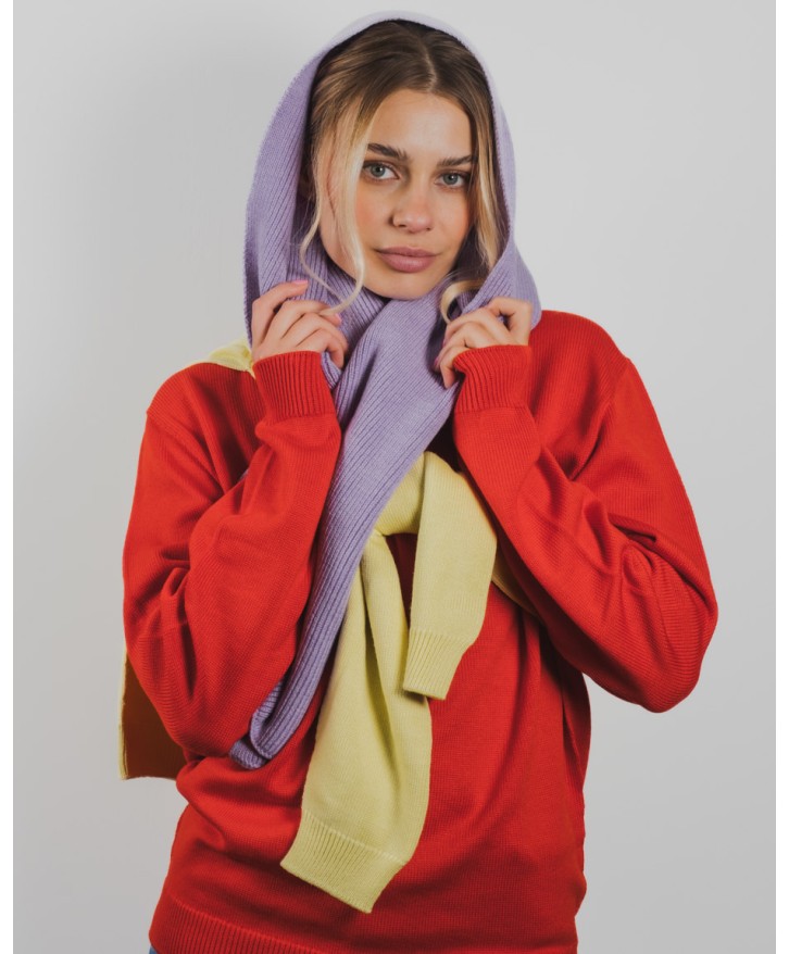 Pull mérinos uni femme