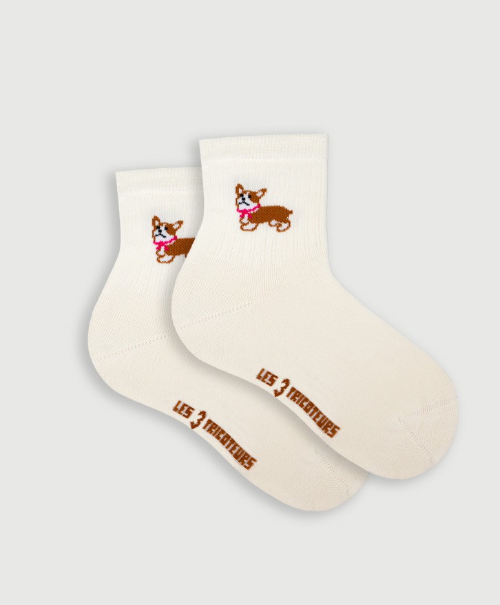 Chaussettes mi-hautes corgi -