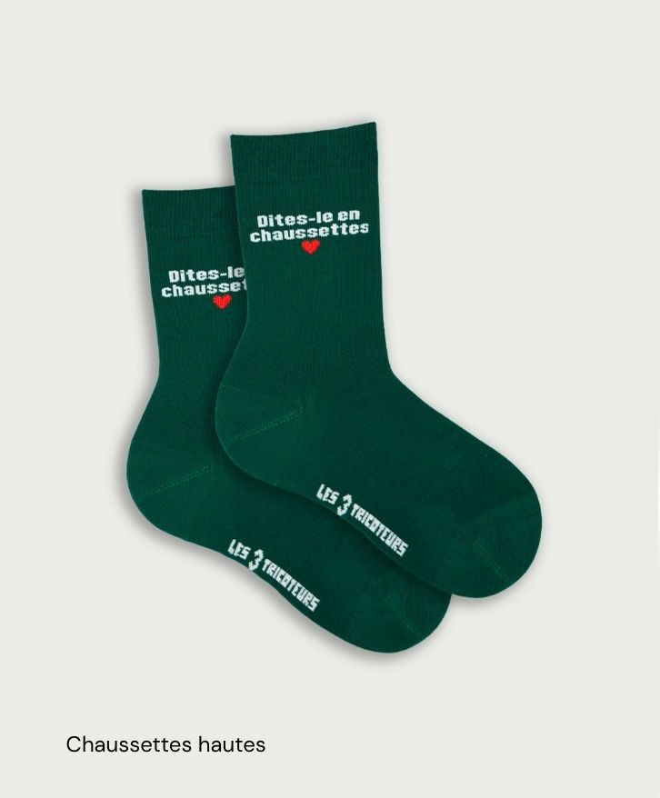 Chaussettes personnalisées en coton bio