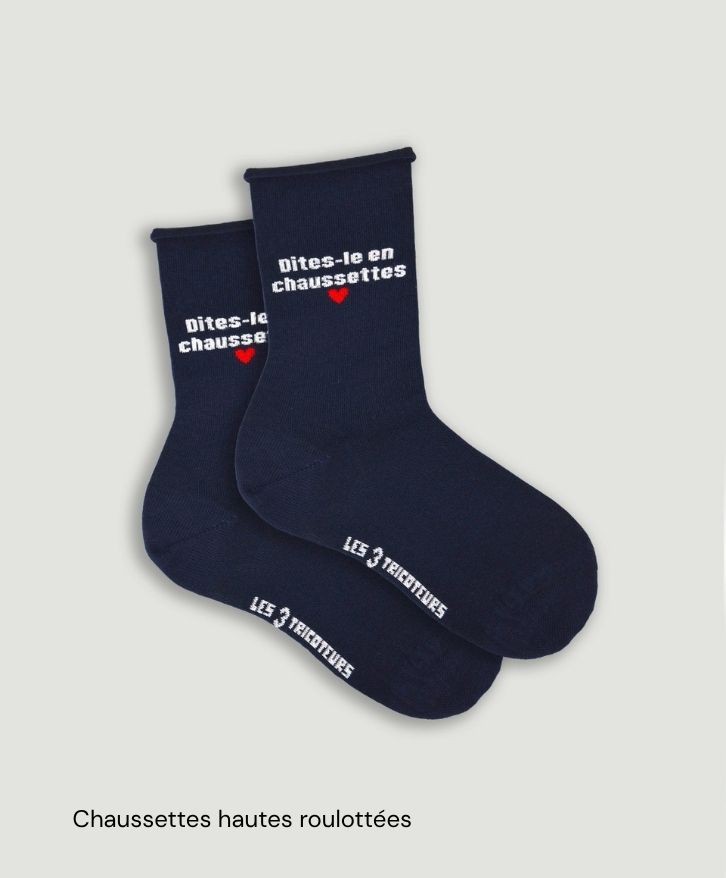 Chaussettes personnalisées en coton bio -