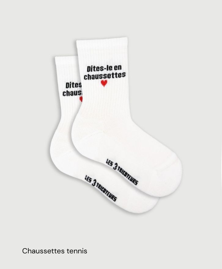 Chaussettes personnalisées en coton bio