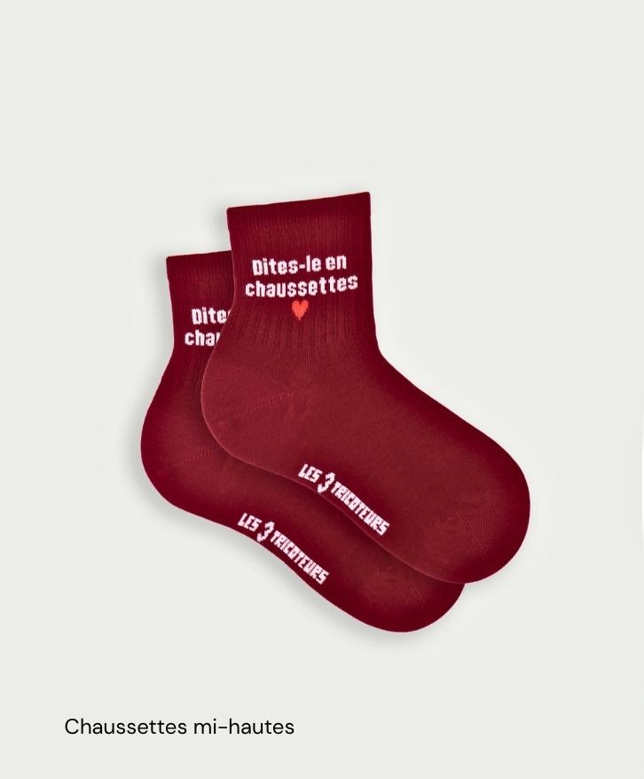 Chaussettes personnalisées en coton bio