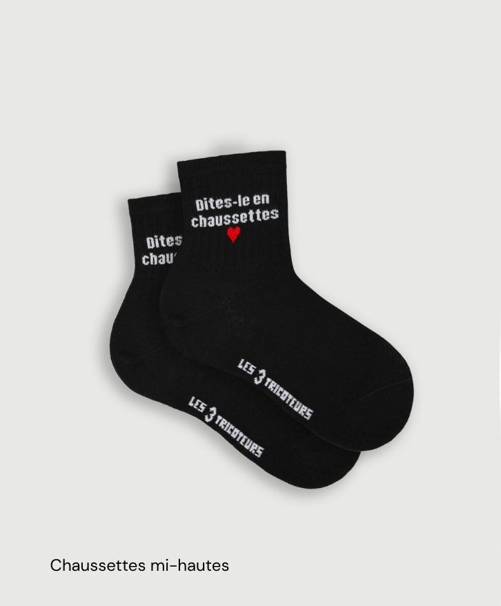 Chaussettes personnalisées en coton bio