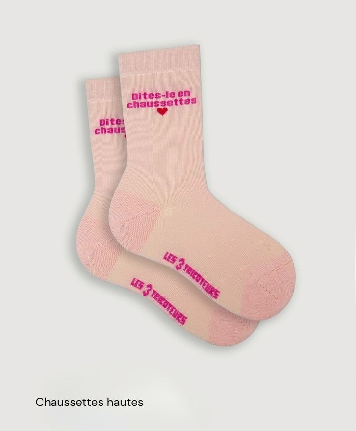 Chaussettes personnalisées en coton bio