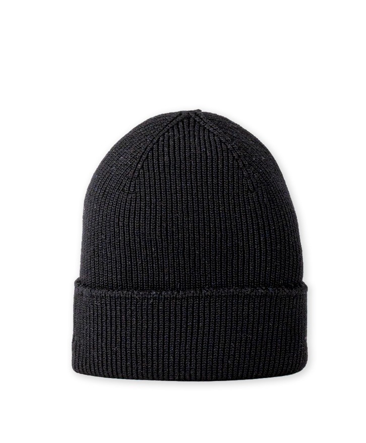 Bonnet en laine mérinos noir