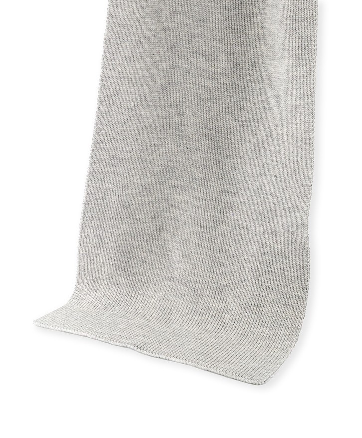 Echarpe gris chiné en laine mérinos