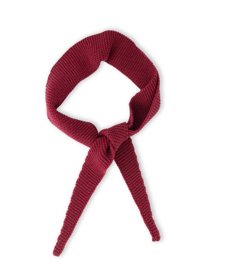 Foulard en laine mérinos bordeaux