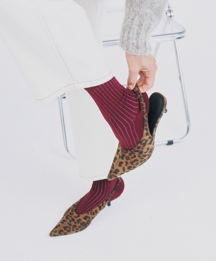 Pack chaussettes côtelées bicolores -