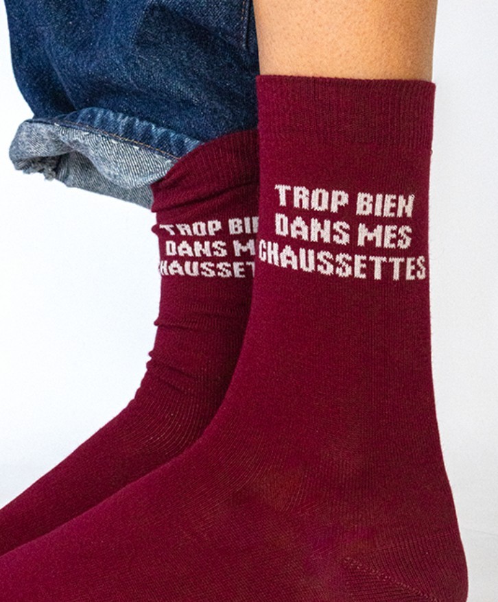 Chaussettes personnalisées en coton bio